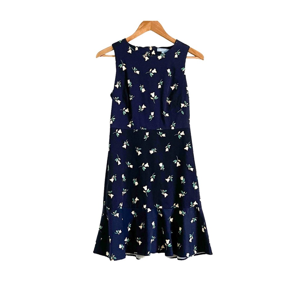 Draper James Sleeveless Navy Floral Aline dress, 6